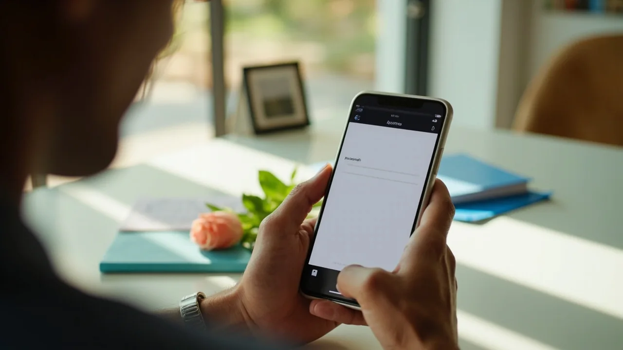 A phone screen showing a one-time password sign-in flow